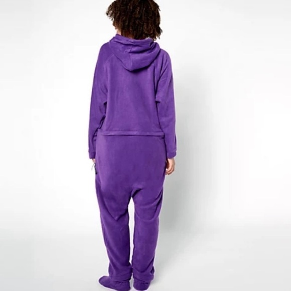 Forever Lazy Fleece Unisex Onesie with Pocket, Hood & Removable Feet - Picture 11 of 12